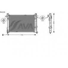 MSA2338 AVA Радиатор, охлаждение двигателя