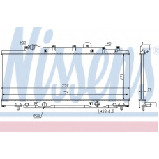 61798 NISSENS Радиатор, охлаждение двигателя