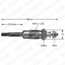 HDS266 DELPHI Свеча накаливания