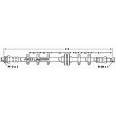 FBH6101 FIRST LINE Тормозной шланг