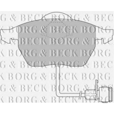 BBP1392 BORG & BECK Комплект тормозных колодок, дисковый тормоз