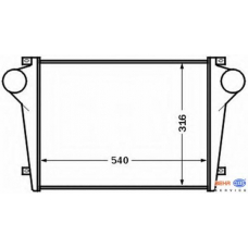 8ML 376 776-731 HELLA Интеркулер