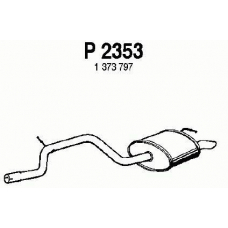 P2353 FENNO Глушитель выхлопных газов конечный