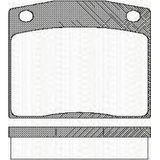 8110 40017 TRISCAN Комплект тормозных колодок, дисковый тормоз