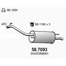 58.7093 ASSO Глушитель выхлопных газов конечный