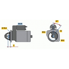 0 986 020 860 BOSCH Стартер