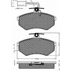 10259 BSF Комплект тормозных колодок, дисковый тормоз