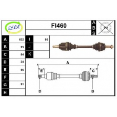 FI460 SERA Приводной вал