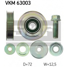 VKM 63003 SKF Паразитный / ведущий ролик, поликлиновой ремень