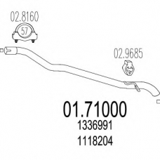 01.71000 MTS Труба выхлопного газа