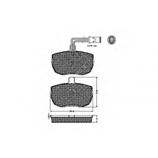 30269 SPIDAN Комплект тормозных колодок, дисковый тормоз