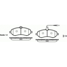 P13923.01 WOKING Комплект тормозных колодок, дисковый тормоз