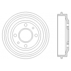 MBD011 MINTEX Тормозной барабан