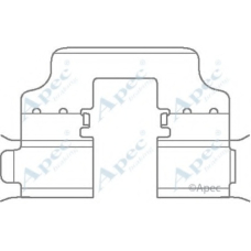 KIT1132 APEC Комплектующие, тормозные колодки