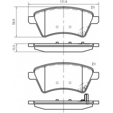 K626700 Vema Комплект тормозных колодок, дисковый тормоз