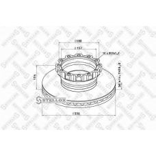 85-00711-SX STELLOX Тормозной диск