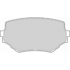 FD6971A NECTO Комплект тормозных колодок, дисковый тормоз