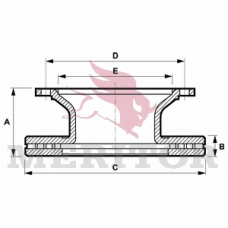 MBR5074 MERITOR Тормозной диск