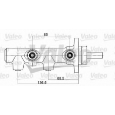 350681 VALEO Главный тормозной цилиндр