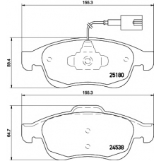 8DB 355 015-521 HELLA PAGID Комплект тормозных колодок, дисковый тормоз