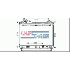 2200431 KUHLER SCHNEIDER Радиатор, охлаждение двигател