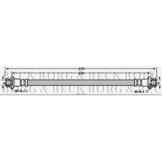 BBH7934 BORG & BECK Тормозной шланг