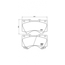 07.B314.25 BREMBO Комплект высокоэффективных тормозных колодок