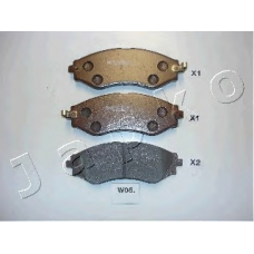 50W05 JAPKO Комплект тормозных колодок, дисковый тормоз