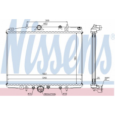 63702 NISSENS Радиатор, охлаждение двигателя