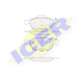 181860 ICER Комплект тормозных колодок, дисковый тормоз