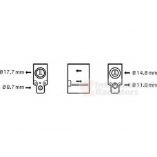 43001335 VAN WEZEL Расширительный клапан, кондиционер