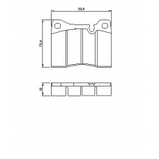 0 986 464 372 BOSCH Комплект тормозных колодок, дисковый тормоз