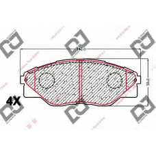 BP2136 DJ PARTS Комплект тормозных колодок, дисковый тормоз