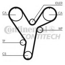 CT858 CONTITECH Ремень ГРМ