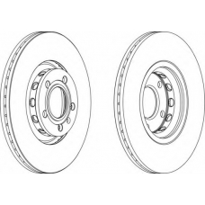 DDF1706C FERODO Тормозной диск