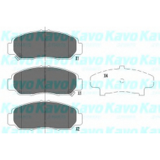 KBP-2037 KAVO PARTS Комплект тормозных колодок, дисковый тормоз