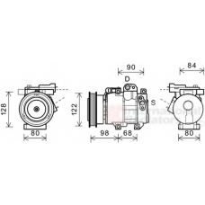 8300K192 VAN WEZEL Компрессор, кондиционер