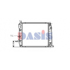 091460N AKS DASIS Радиатор, охлаждение двигателя
