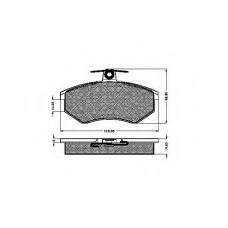 30131 SPIDAN Комплект тормозных колодок, дисковый тормоз