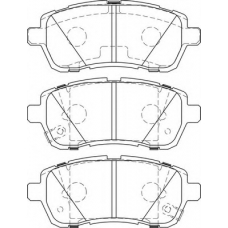 FD7466A NECTO Комплект тормозных колодок, дисковый тормоз