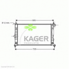 31-3108 KAGER Радиатор, охлаждение двигателя