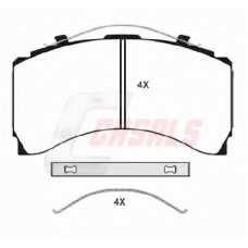BKM244 CASALS Комплект тормозных колодок, дисковый тормоз