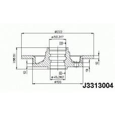 J3313004 NIPPARTS Тормозной диск