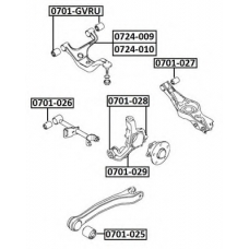0701-GVRU ASVA Подвеска, рычаг независимой подвески колеса