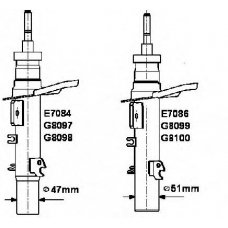 E7086 MONROE Амортизатор