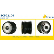 SCP92104 SANDO Ременный шкив, генератор