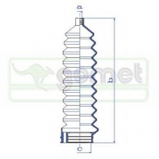 451910 GOMET Пыльник, рулевое управление
