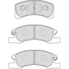FDB1988 FERODO Комплект тормозных колодок, дисковый тормоз