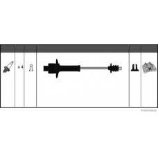 J5382043 HERTH+BUSS JAKOPARTS Комплект проводов зажигания
