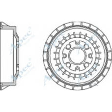 DRM9518 APEC Тормозной барабан